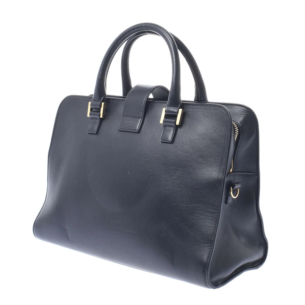 Saint Laurent Cabas Handbag Calfskin Black